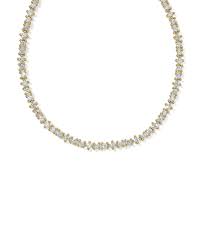 FATE Gold white Tennis Necklace