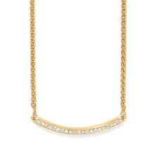 Meridian Geo Gold Bar Necklace