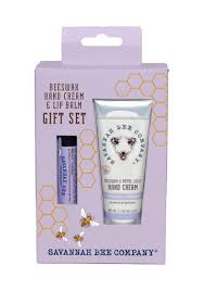 Beeswax Hand cream and Lip Balm Gift Set