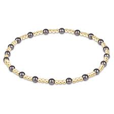 Sincerity Dark Grey Pearl 3mm Bracelet