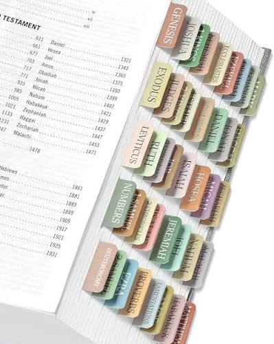 Bible Tabs Multicolored Earth tones