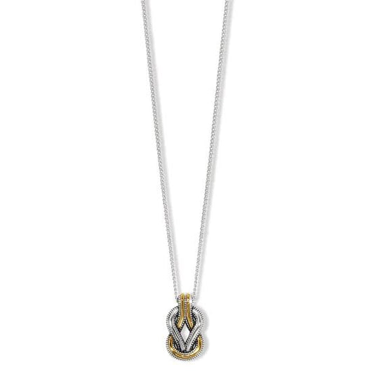 Interlock Harmony Two Tone Petite Necklace