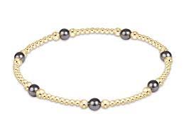Purpose Dark Grey Pearl 4mm Bracelet