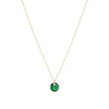 16" Necklace Gold Reflection Small Charm May