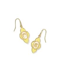 Abbie Medallion gold yellow mix earrings