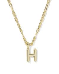 Letter H Bubble gold necklace
