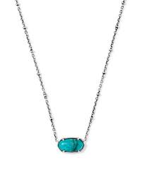 Elisa silver tiger striped blue marble necklace