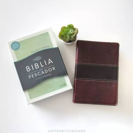 Biblia del Pescador Revisada Y ampliada color Cafe y oscuro