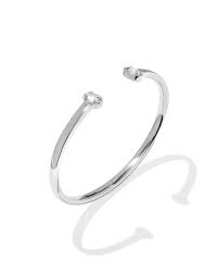 Elton Mini LUXE silver white cuff Bracelet