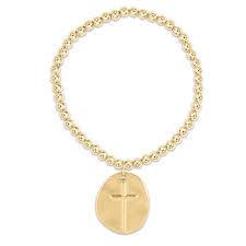 Classic Gold 4mm Bead Inspire charm bracelet