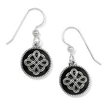 Interlok Noir French Wire Earri