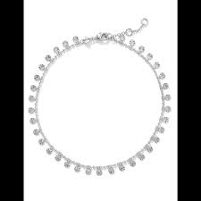 Ivy silver anklet