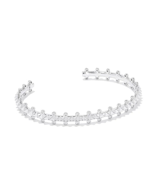 Jada Silver crystal cuff bracelet