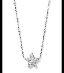 Jae Star silver pave crystal necklace