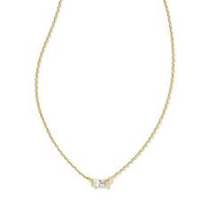 Juliette gold crystal necklace