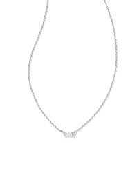 Juliette silver crystal necklac