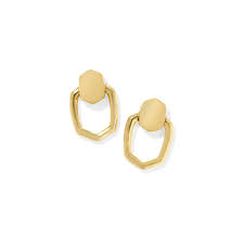 Kaia Open Frame Gold Earrings