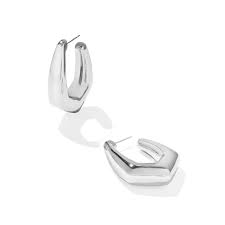 Kaia Silver Hoop Earrings