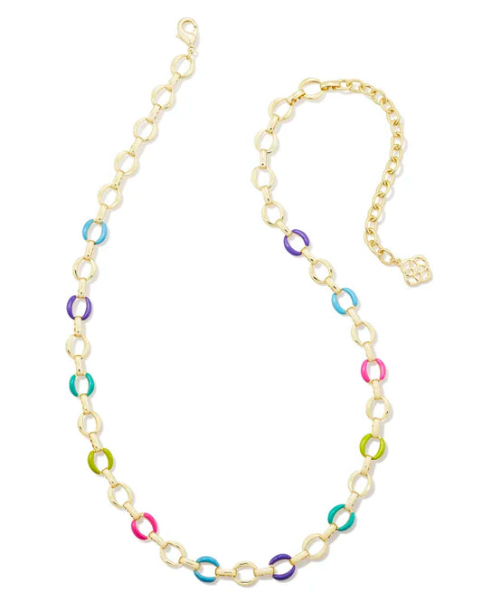 Kelsey gold mulit mix chain necklace