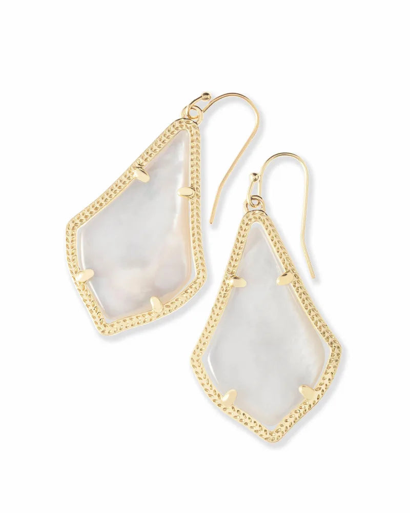 Alex gold ivory earrings