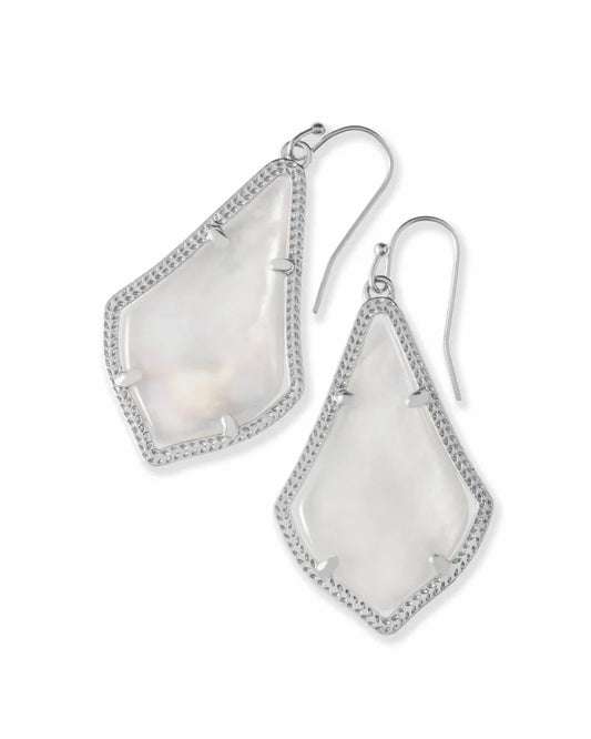 Alex rhod white earrings