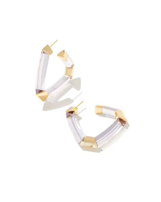 Arden gold statement hoop earri