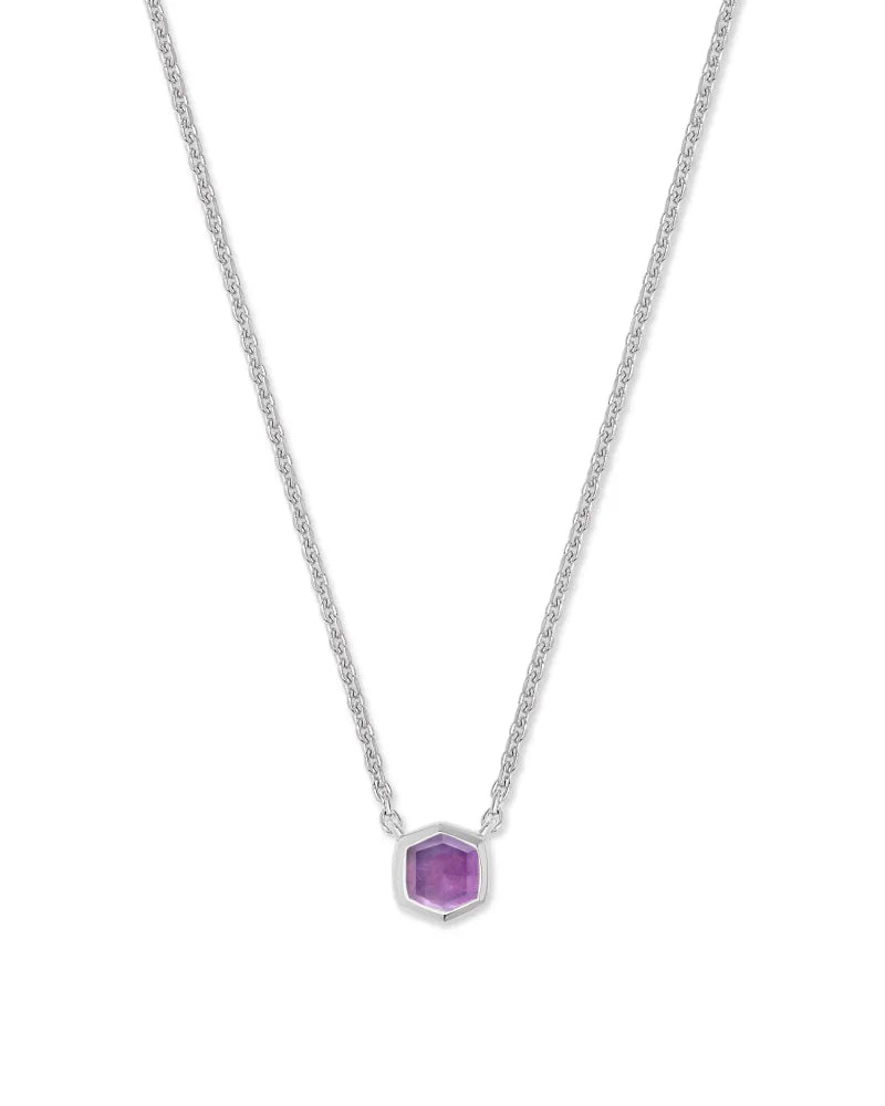 Davie silver amethyst necklace