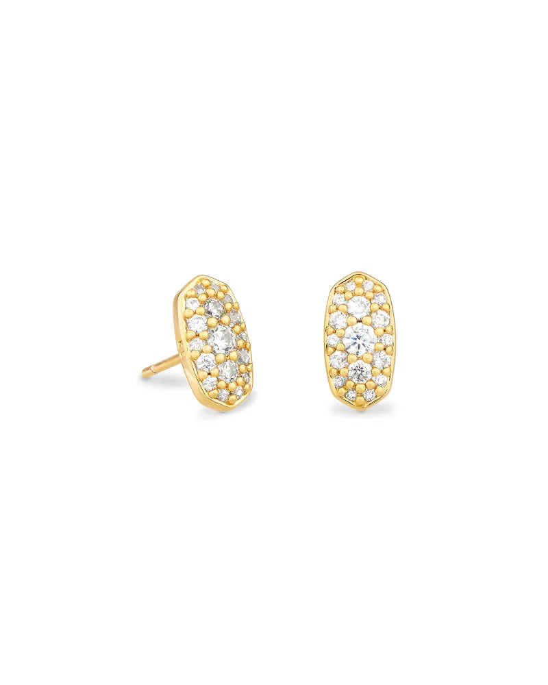 Grayson gold crystal earrings