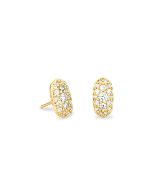 Grayson gold crystal earrings
