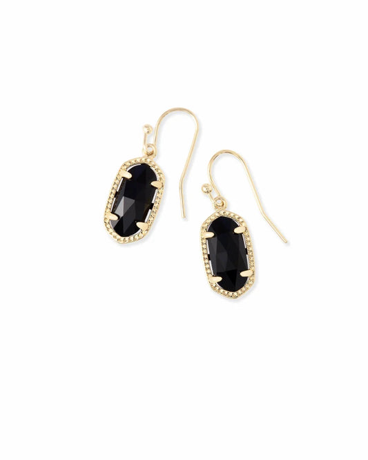 Lee gold black earrings