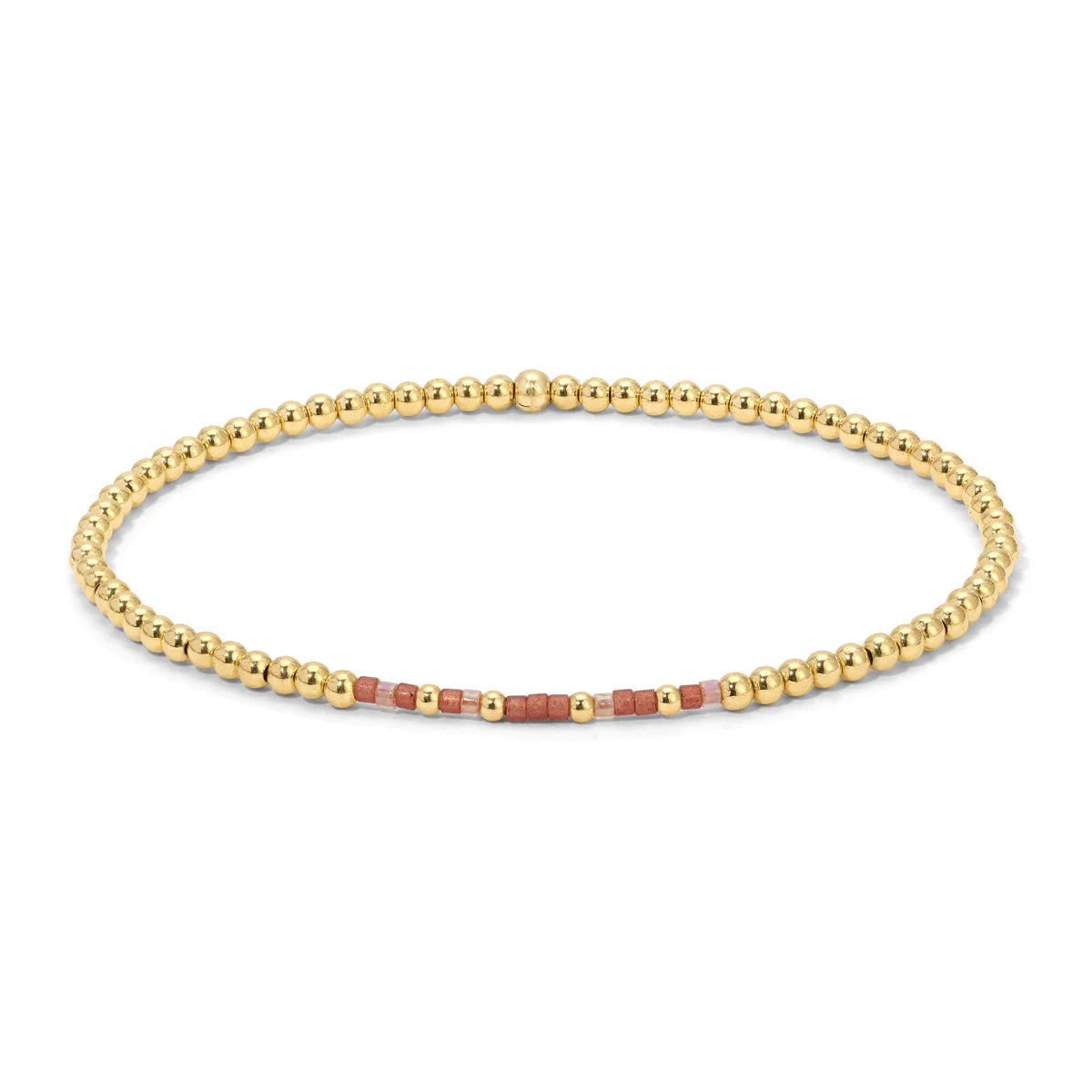 Known Gold Beaded Morse Code Bracelet