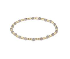 Gemstone gold sincerity Labradorite 3mm beaded bracelet