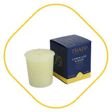 Lemon Leaf & Basil Votive Candle