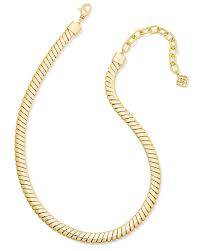 Lex gold chain metal necklace