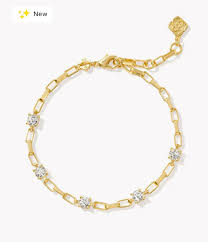 Lexi gold crystal chain bracelet