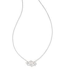 Lindy Rae Elisa Silver Crystal Necklace