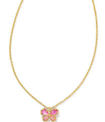 Mae Butterfly gold azalea necklace