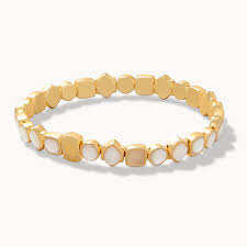 Maera Mother of Pearl Stretch Bracelet