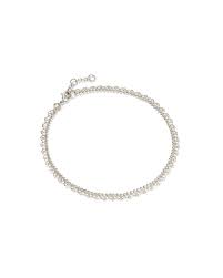 Mallory Rose Anklet in Silver