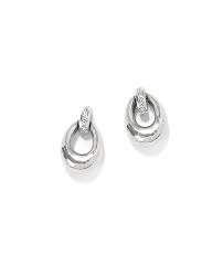 Meridian geo Oval Mini post earrings