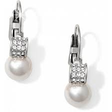 Meridian Pearl leverback earrin