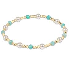 Pearl Sincerity Amazonite 4mm Beaded Bracelet
