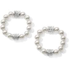 Meridian Petite Pearl Bead Hoop Earrings