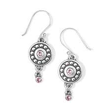 Pebble dot rose october earring