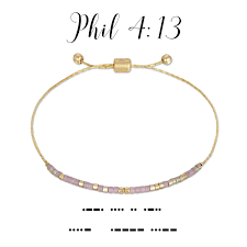 Phil 4:13 Morse Code Bracelet