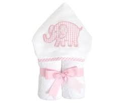 Pink Elephant Hooded Towel