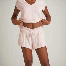 Pink Pajama Shorts - Small