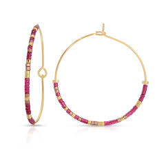 Psalm 46:5 Morse Code Standard Hoop Earrings