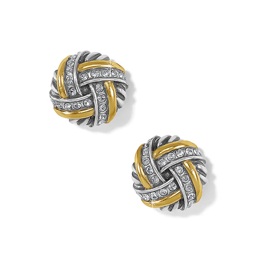 Tres Twist stud earrings