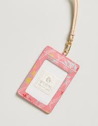 Queenie topiary pink ID lanyard